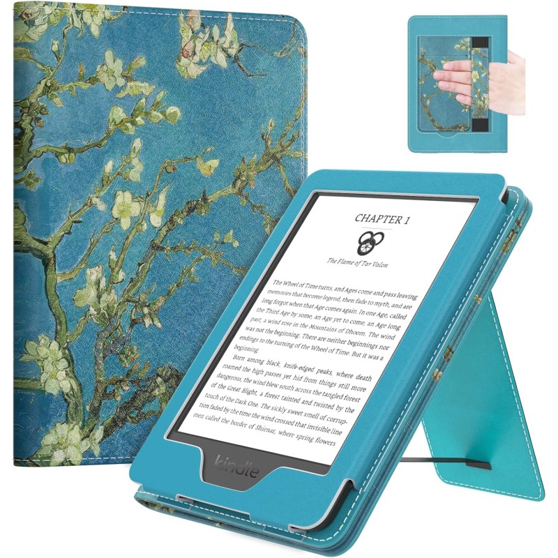 MoKo Étui for Nouveau 6" Kindle(11e Génération, 2024/2022 Release)/(10e/8e Gén., 2019/2016), Housse Ultra-légère en PU avec Réve