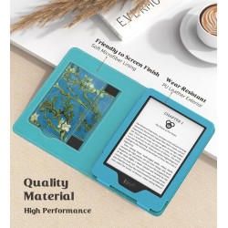 MoKo Étui for Nouveau 6" Kindle(11e Génération, 2024/2022 Release)/(10e/8e Gén., 2019/2016), Housse Ultra-légère en PU avec Réve