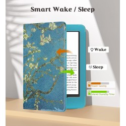 MoKo Étui for Nouveau 6" Kindle(11e Génération, 2024/2022 Release)/(10e/8e Gén., 2019/2016), Housse Ultra-légère en PU avec Réve