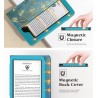 MoKo Étui for Nouveau 6" Kindle(11e Génération, 2024/2022 Release)/(10e/8e Gén., 2019/2016), Housse Ultra-légère en PU avec Réve