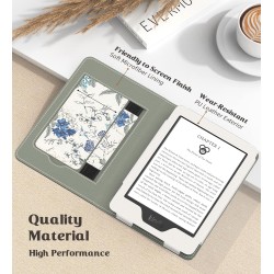 MoKo Étui for Nouveau 6" Kindle(11e Génération, 2024/2022 Release)/(10e/8e Gén., 2019/2016), Housse Ultra-légère en PU avec Réve