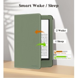 MoKo Étui for Nouveau 6" Kindle(11e Génération, 2024/2022 Release)/(10e/8e Gén., 2019/2016), Housse Ultra-légère en PU avec Réve
