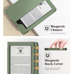 MoKo Étui for Nouveau 6" Kindle(11e Génération, 2024/2022 Release)/(10e/8e Gén., 2019/2016), Housse Ultra-légère en PU avec Réve