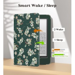 MoKo Étui Compatible avec 6" Kindle 11th Generation 2022/10th Gen 2019/8th Gen 2016, Coque de Protection avec Dragonne, Auto Rév
