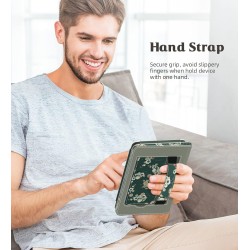 MoKo Étui Compatible avec 6" Kindle 11th Generation 2022/10th Gen 2019/8th Gen 2016, Coque de Protection avec Dragonne, Auto Rév