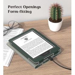 MoKo Étui Compatible avec 6" Kindle 11th Generation 2022/10th Gen 2019/8th Gen 2016, Coque de Protection avec Dragonne, Auto Rév