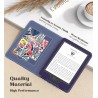 MoKo Étui Compatible avec 6" Kindle 11th Generation 2022/10th Gen 2019/8th Gen 2016, Coque de Protection avec Dragonne, Auto Rév