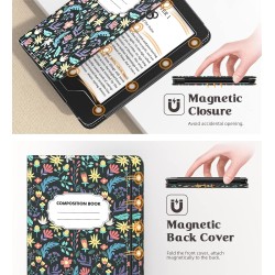 MoKo Étui Compatible avec 6" Kindle 11th Generation 2022/10th Gen 2019/8th Gen 2016, Coque de Protection avec Dragonne, Auto Rév