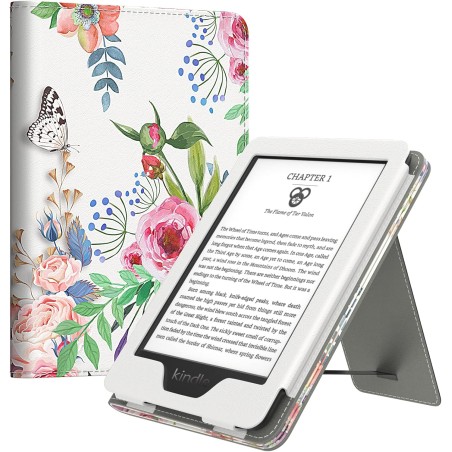 MoKo Étui for Nouveau 6" Kindle(11e Génération, 2024/2022 Release)/(10e/8e Gén., 2019/2016), Housse Ultra-légère en PU avec Réve