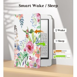 MoKo Étui for Nouveau 6" Kindle(11e Génération, 2024/2022 Release)/(10e/8e Gén., 2019/2016), Housse Ultra-légère en PU avec Réve