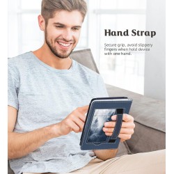Moko étui compatible avec 6" all-new kindle 11th generation 2022/10th gen 2019/8th gen 2016, coque de protection avec dragonne, 