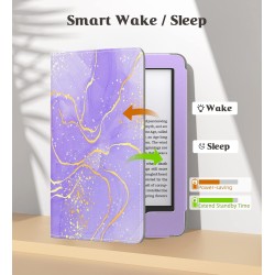 MoKo Étui Compatible avec 6" Kindle 11th Generation 2022/10th Gen 2019/8th Gen 2016, Coque de Protection avec Dragonne, Auto Rév