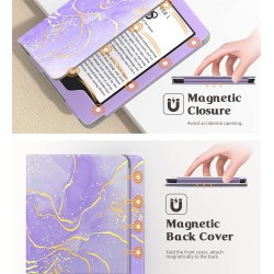 MoKo Étui Compatible avec 6" Kindle 11th Generation 2022/10th Gen 2019/8th Gen 2016, Coque de Protection avec Dragonne, Auto Rév