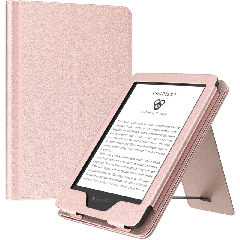 Moko étui compatible avec 6" kindle 11th generation 2024/2022/10th gen 2019/8th gen 2016, coque de protection avec dragonne, aut