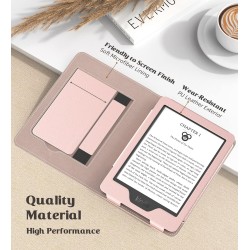Moko étui compatible avec 6" kindle 11th generation 2024/2022/10th gen 2019/8th gen 2016, coque de protection avec dragonne, aut