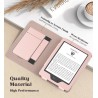 Moko étui compatible avec 6" kindle 11th generation 2024/2022/10th gen 2019/8th gen 2016, coque de protection avec dragonne, aut