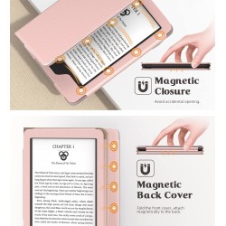Moko étui compatible avec 6" kindle 11th generation 2024/2022/10th gen 2019/8th gen 2016, coque de protection avec dragonne, aut