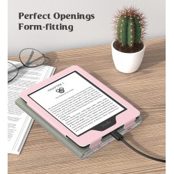 MoKo Étui for Nouveau 6" Kindle(11e Génération, 2024/2022 Release)/(10e/8e Gén., 2019/2016), Housse Ultra-légère en PU avec Réve