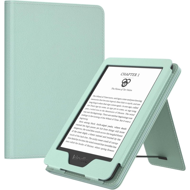 MoKo Coque Compatible avec 6" Kindle(11e Génération Version 2024/2022) & Version Internationale, Étui Intelligent Premium avec S