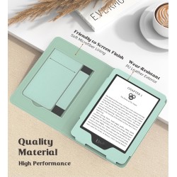 MoKo Coque Compatible avec 6" Kindle(11e Génération Version 2024/2022) & Version Internationale, Étui Intelligent Premium avec S
