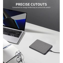 Étui pour kindle paperblanc 2024 (12e génération), kindle colorsoft signature edition 2024, 7" édition 2024, étui intelligent lé