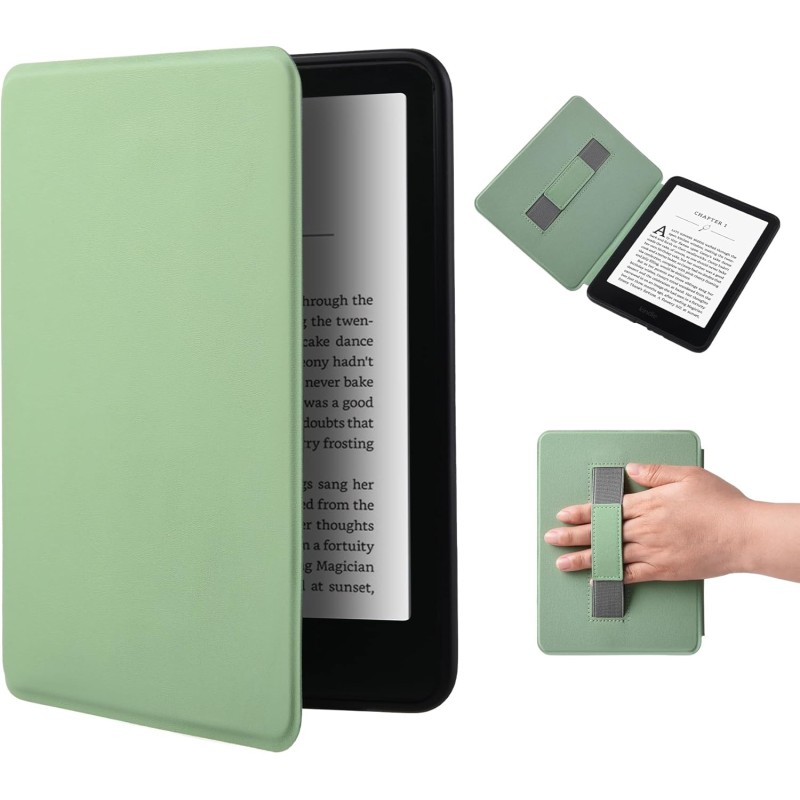 Étui pour kindle paperblanc 2024 (12e génération), kindle colorsoft signature edition 2024 7 pouces, étui intelligent léger avec