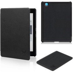 Kepuch Custer Coque pour kobo Aura Edition 2 2016,PU-Cuir Étui Housse pour kobo Aura Edition 2 2016 - Noir