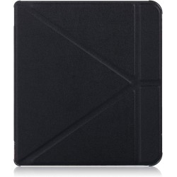 Kepuch Custer Coque pour Kobo Forma 2018,PU-Cuir Étui Housse pour Kobo Forma 2018 - Noir