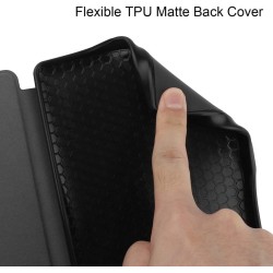 Kepuch Custer Coque pour Kobo Nia 2020,PU-Cuir Étui Housse pour Kobo Nia 2020 - Noir