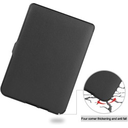 Kepuch Custer Coque pour Kobo Nia 2020,PU-Cuir Étui Housse pour Kobo Nia 2020 - Noir