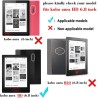 Kepuch Custer Coque pour Kobo Aura HD,PU-Cuir Étui Housse pour Kobo Aura HD - Noir