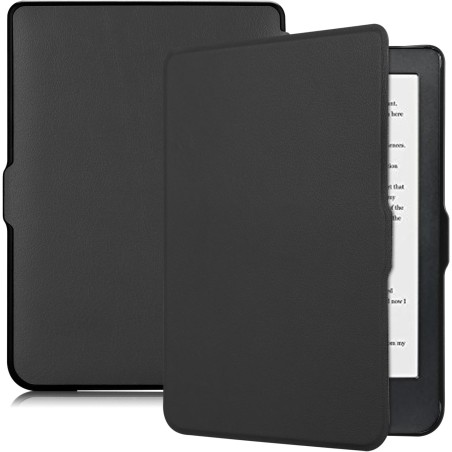 Kepuch Custer Coque pour Kobo Clara HD,PU-Cuir Étui Housse pour Kobo Clara HD - Noir