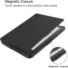 Kepuch Custer Coque pour Kobo Clara HD,PU-Cuir Étui Housse pour Kobo Clara HD - Noir