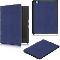 Kepuch Custer Coque pour Kobo Aura H2O Edition 2,PU-Cuir Étui Housse pour Kobo Aura H2O Edition 2 - Bleu