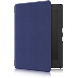 Kepuch Custer Coque pour Kobo Aura H2O Edition 2,PU-Cuir Étui Housse pour Kobo Aura H2O Edition 2 - Bleu