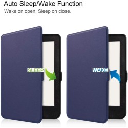 Kepuch Custer Coque pour Kobo Nia 2020,PU-Cuir Étui Housse pour Kobo Nia 2020 - Bleu