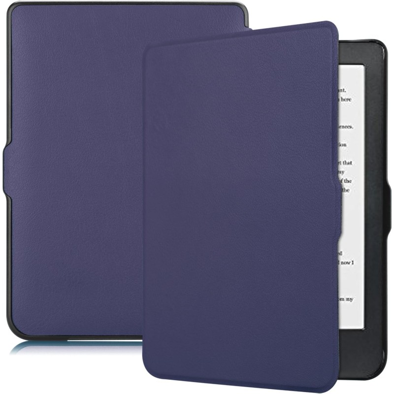 Kepuch Custer Coque pour Kobo Clara HD,PU-Cuir Étui Housse pour Kobo Clara HD - Bleu