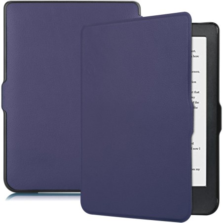 Kepuch Custer Coque pour Kobo Clara HD,PU-Cuir Étui Housse pour Kobo Clara HD - Bleu