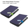 Kepuch Custer Coque pour Kobo Clara HD,PU-Cuir Étui Housse pour Kobo Clara HD - Bleu