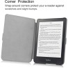 Kepuch Custer Coque pour Kobo Clara HD,PU-Cuir Étui Housse pour Kobo Clara HD - Bleu