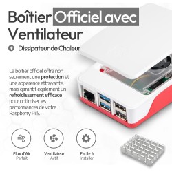 Raspberry Pi 5 2 Go Starter-Set | 64Go Edition | Alimentation USB-C 27 W | boîtier avec Ventilateur | 4K Câble Micro-HDMI 1 m | 