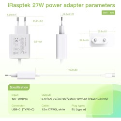 iRasptek Raspberry Pi 5 Kit de démarrage 8Go - Édition OS-Bookworm de 128Go préinstallée (boîtier Aluminium)