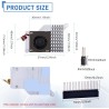 GeeekPi P33 M.2 NVME M-Key PoE+ Hat for Raspberry Pi 5, with Official Raspberry Pi 5 Active Cooler, Support M.2 NVMe SSD 2230 22