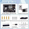 GeeekPi P33 M.2 NVME M-Key PoE+ Hat for Raspberry Pi 5, with Official Raspberry Pi 5 Active Cooler, Support M.2 NVMe SSD 2230 22