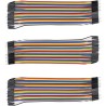 120pcs Câbles dupont mâle à mâle pour Arduino,Raspberry Pi (3*40 Pines f mâle à mâle pour câbles Arduino, câbles Raspberry Pi, j