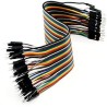 120pcs Câbles dupont mâle à mâle pour Arduino,Raspberry Pi (3*40 Pines f mâle à mâle pour câbles Arduino, câbles Raspberry Pi, j