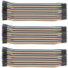 120pcs Câbles mâle à femelle pour Arduino,Raspberry Pi (3 * 40 Pines f mâle à femelle, câbles Raspberry Pi, jumper cable breadbo