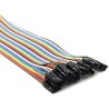 120pcs Câbles mâle à femelle pour Arduino,Raspberry Pi (3 * 40 Pines f mâle à femelle, câbles Raspberry Pi, jumper cable breadbo