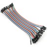 120pcs Câbles mâle à femelle pour Arduino,Raspberry Pi (3 * 40 Pines f mâle à femelle, câbles Raspberry Pi, jumper cable breadbo