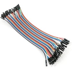 120pcs Câbles dupont mâle à femelle, mâle à mâle, femelle à femelle pour Arduino, Raspberry Pi (40 Pines mâle à femelle, 40 Pine